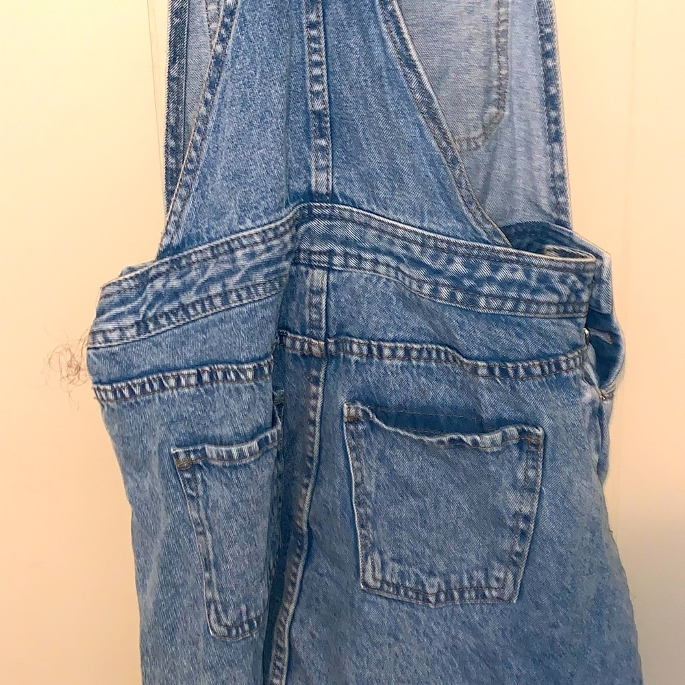 Denim overall dress